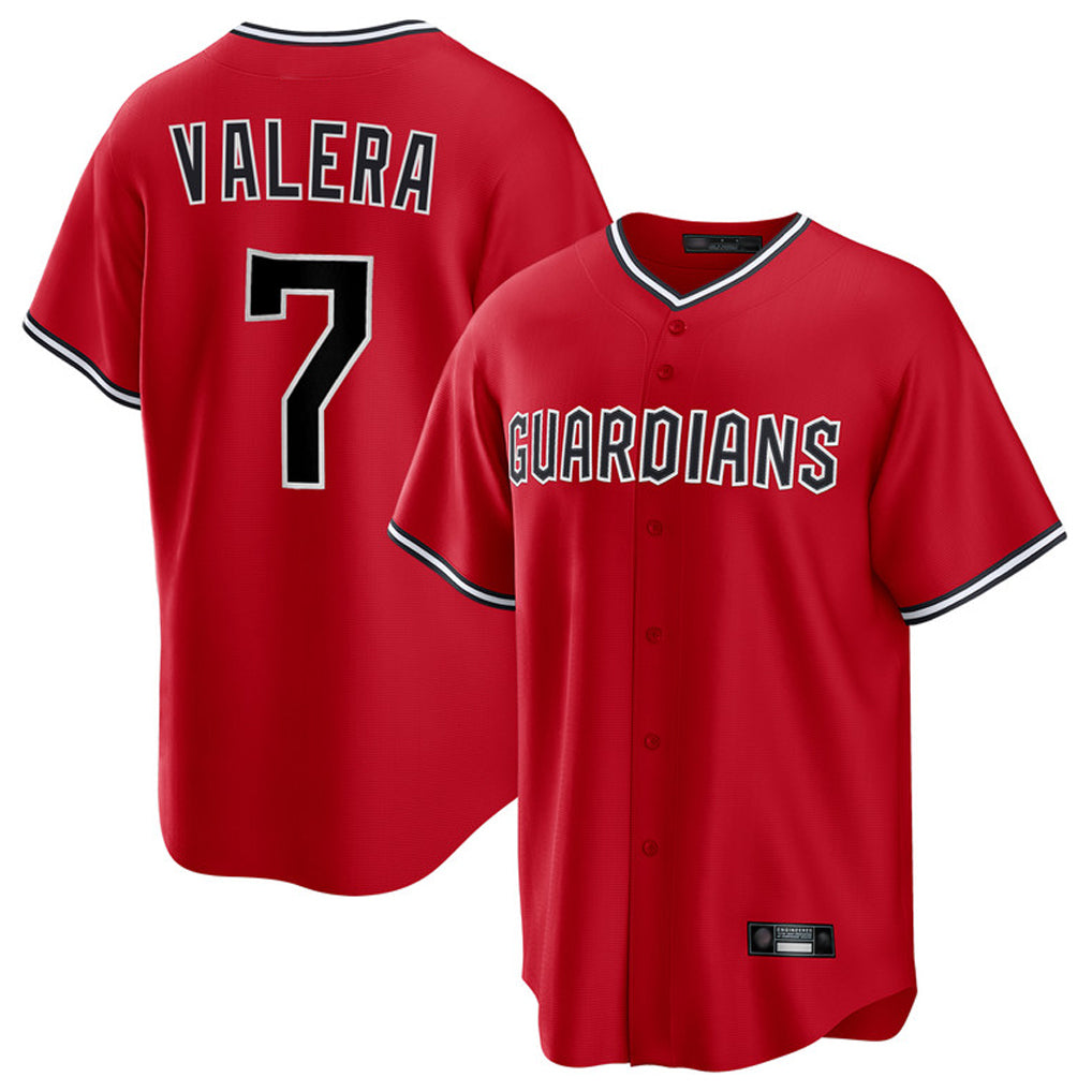 Cleveland Guardians #7 George Valera Player Red Fedasgoge Home Game Stitched Jerseys