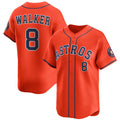 Houston Astros #8 Christian Walker Orange Fedasgoge 2025 Alternate Limited Stitched Jersey