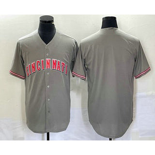 Cincinnati Reds Blank Grey Fedasgoge Cool Base Stitched Jersey