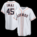 Houston Astros #45 Tatsuya Imai White Fedasgoge Home Replica Jersey
