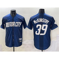 Detroit Tigers #39 Zach McKinstry 2024 Navy Fedasgoge City Connect Cool Base Limited Stitched Jersey