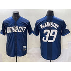 Detroit Tigers #39 Zach McKinstry 2024 Navy Fedasgoge City Connect Cool Base Limited Stitched Jersey