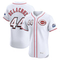Cincinnati Reds #44 Elly De La Cruz Player White Fedasgoge Speedway Classic Limited Elite Home Stitched Jerseys