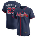 Atlanta Braves #23 Michael Harris II Player Navy Fedasgoge Limited Elite Home Game Stitched Jerseys