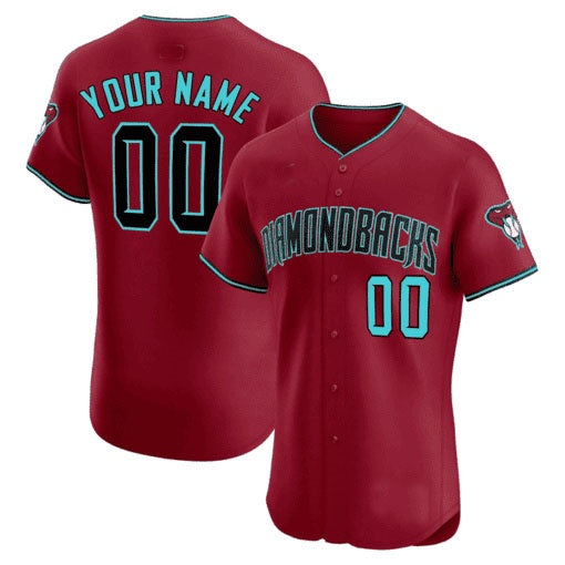 Custom Arizona Diamondbacks 2024 Flex Base Jersey ¨C Red Fedasgoge