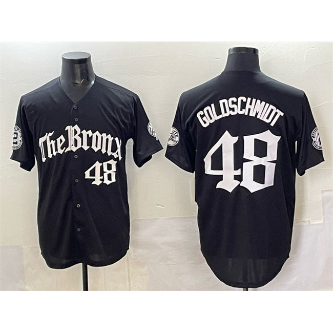New York Yankees #48 Paul Goldschmidt Black Fedasgoge 'Gothic Legacy Edition' Vapor Premier Limited Stitched Jersey