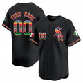 Custom Chicago White Sox Mexico Vapor Premier Limited Jersey V2- Black Fedasgoge