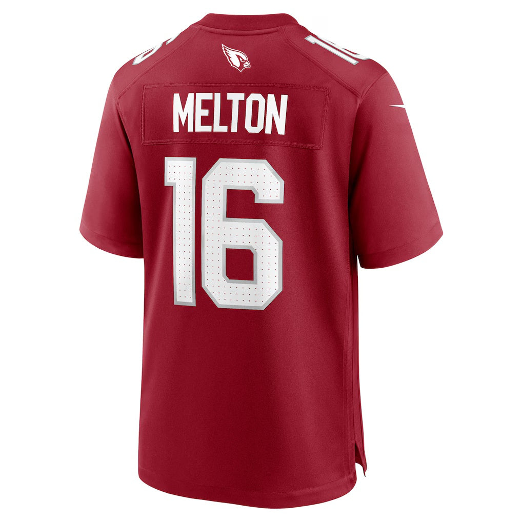 A.Cardinals #16 Max Melton Cardinal Fedasgoge Team Game Jersey
