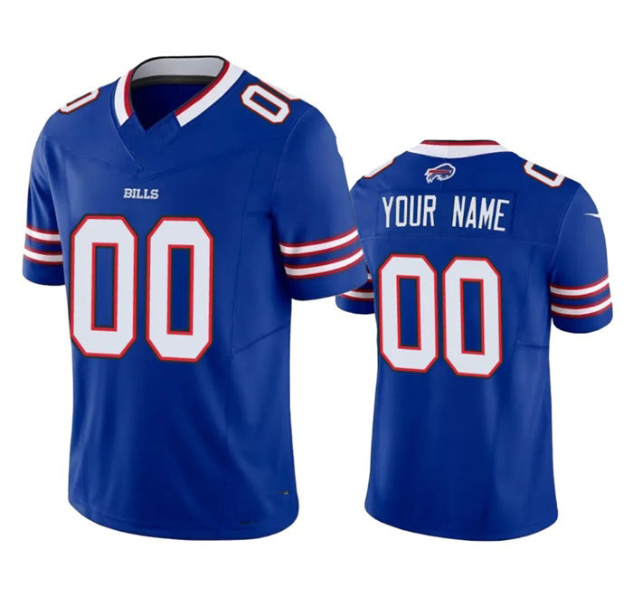 Custom B.Bills Active Player Blue Fedasgoge 2023 F.U.S.E. Vapor Untouchable Limited Stitched Jersey