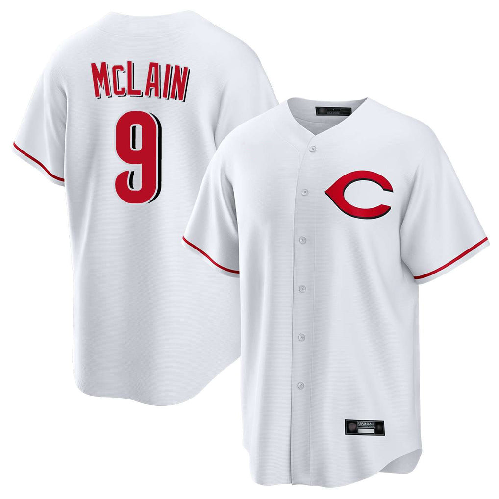 Cincinnati Reds #9 Matt McLain Player White Fedasgoge Home Game Stitched Jerseys