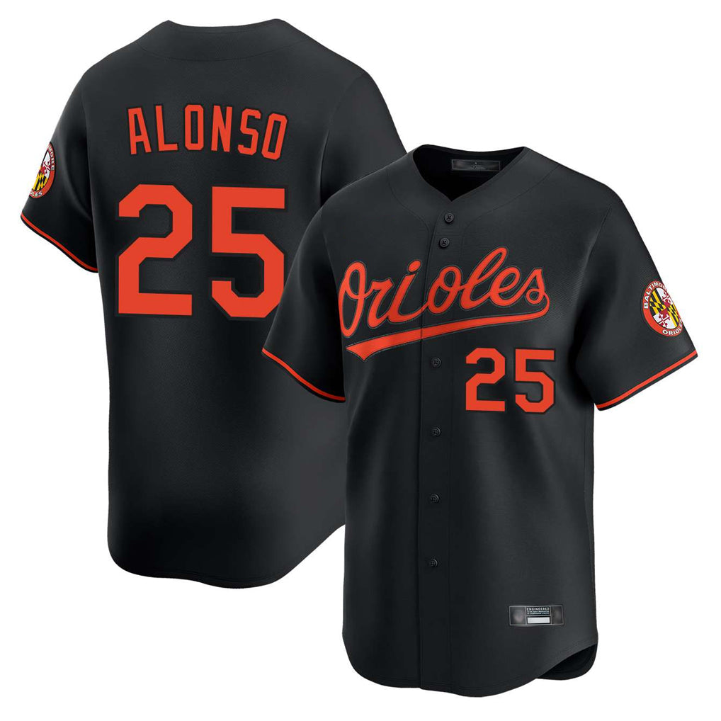 Baltimore Orioles #25 Pete Alonso Player Black Fedasgoge Limited Home Game Stitched Jerseys