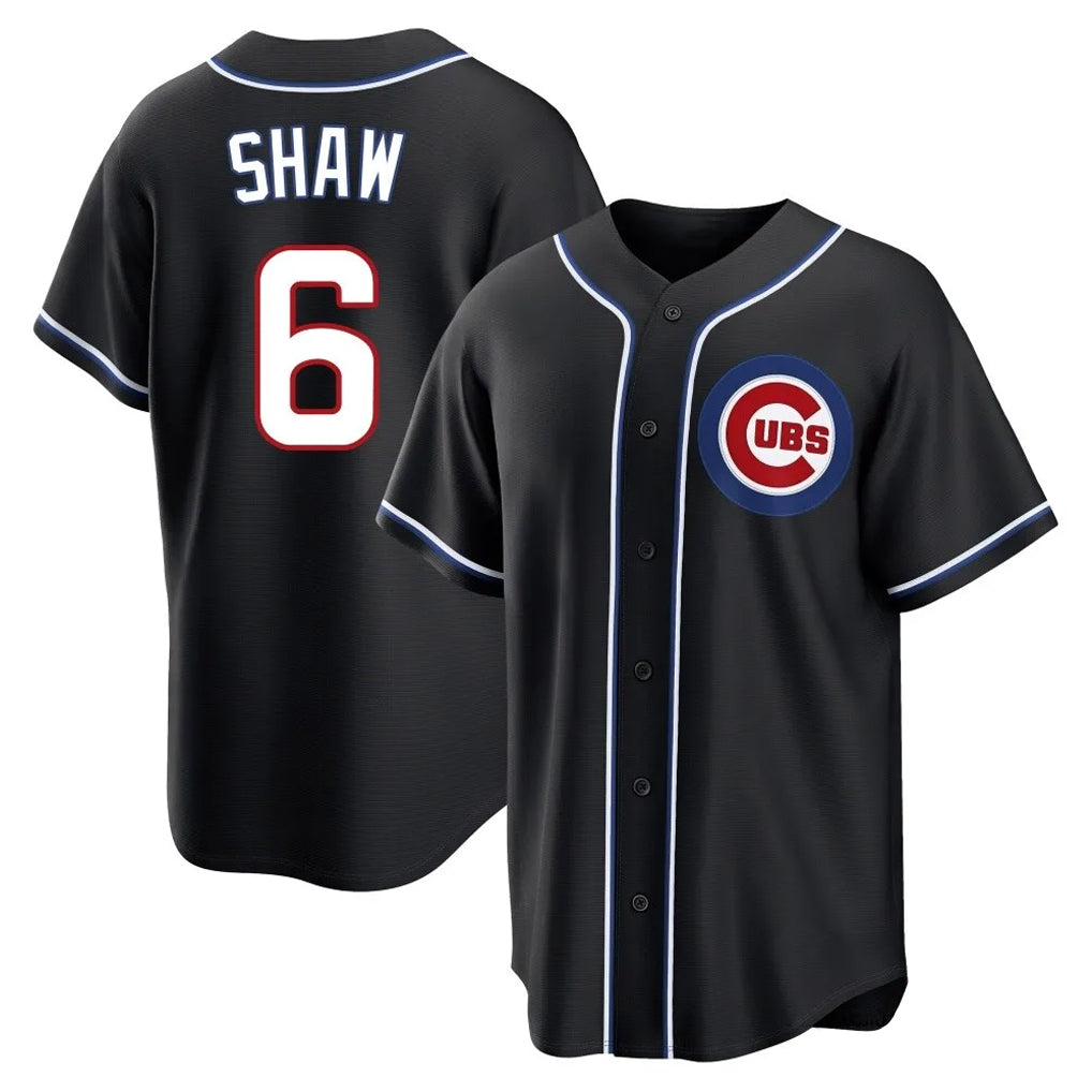 Chicago Cubs #6 Matt Shaw Player Black Fedasgoge Fashion Out Game Stitched Jerseys