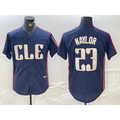 Cleveland Guardians #23 Josh Naylor Navy Fedasgoge 2024 City Connect Limited Stitched Jersey