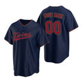 Custom Minnesota Twins Navy Fedasgoge 2020 Stitched Cool Base Jersey