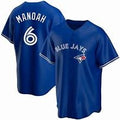 Toronto Blue Jays #6 Alek Manoah Blue Fedasgoge Stitched Cool Base Jersey