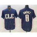 Cleveland Guardians #0 Andres Gimenez Navy Fedasgoge 2024 City Connect Limited Stitched Jersey 2