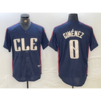 Cleveland Guardians #0 Andres Gimenez Navy Fedasgoge 2024 City Connect Limited Stitched Jersey 2