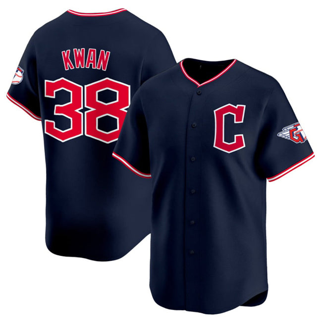 Cleveland Guardians #38 Steven Kwan Navy Fedasgoge 2025 Alternate Limited Stitched Jersey