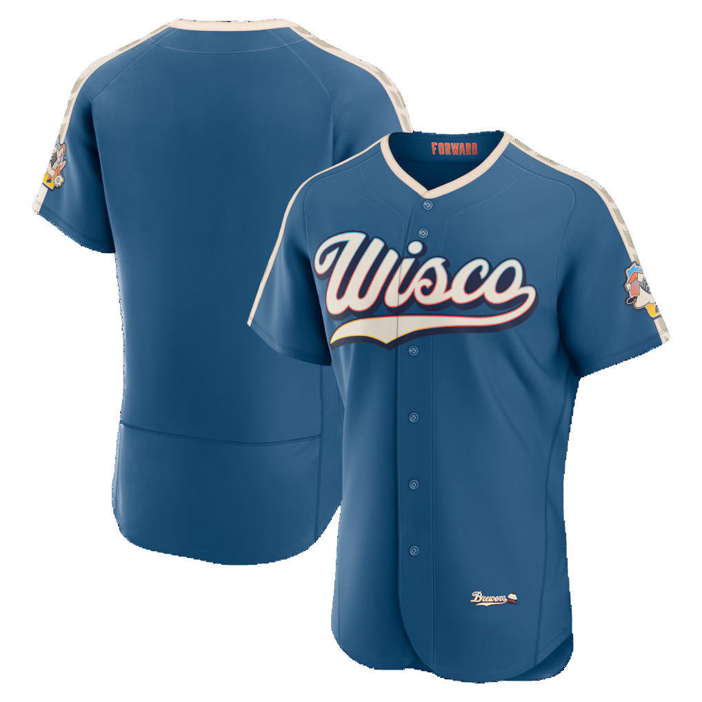 Milwaukee Brewers Mineral Blue Fedasgoge 2026 City Connect Authentic Jersey