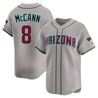 Arizona Diamondbacks #8 James McCann Player Gray Fedasgoge Road Limited Home Game Stitched Jerseys