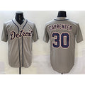 Detroit Tigers #30 Kerry Carpenter Grey Fedasgoge Cool Base Stitched Jersey