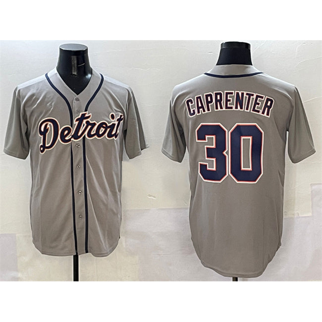 Detroit Tigers #30 Kerry Carpenter Grey Fedasgoge Cool Base Stitched Jersey