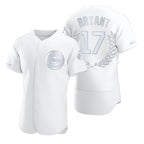 Chicago Cubs #17 Kris Bryant White Black Fedasgoge Flexbase Fashion Jersey