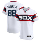 Chicago White Sox #88 Luis Robert Jr Player White Fedasgoge T-shirt Limited Elite Home Stitched Jerseys