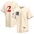 Texas Rangers #2 Marcus Semien Cream Fedasgoge 2023 City Connect Cool Base Stitched Jersey