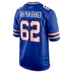 B.Bills #62 Sedrick Van Pran-Granger Royal Fedasgoge Game Jersey
