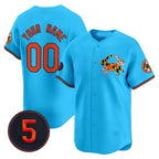 Custom Baltimore Orioles Robinson Patch Vapor Premier Limited Jersey V3 ¨C Blue Fedasgoge