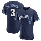Chicago Cubs #3 Alex Bregman Player Navy Fedasgoge City Connect Limited Elite Home Stitched Jerseys
