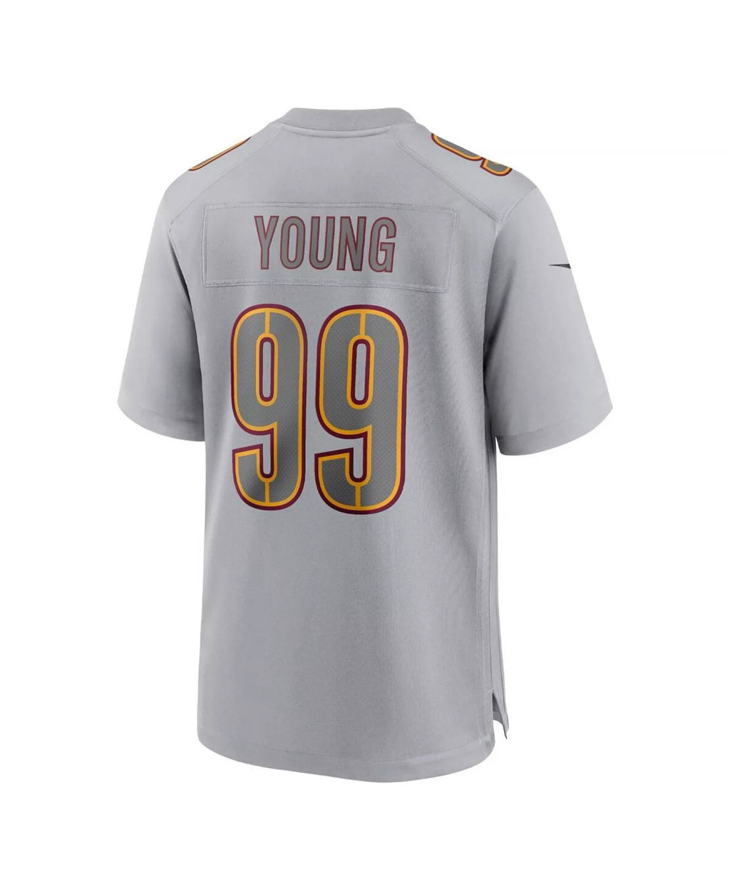 W.Commanders #99 Chase Young Gray Fedasgoge Atmosphere Fashion Game Jersey