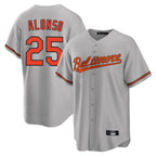 Baltimore Orioles #25 Pete Alonso Player Gray Fedasgoge Home Game Stitched Jerseys