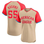 Kansas City Royals #55 Cole Ragans Player Cream Fedasgoge American League All-Star Limited Elite Home Stitched Jerseys