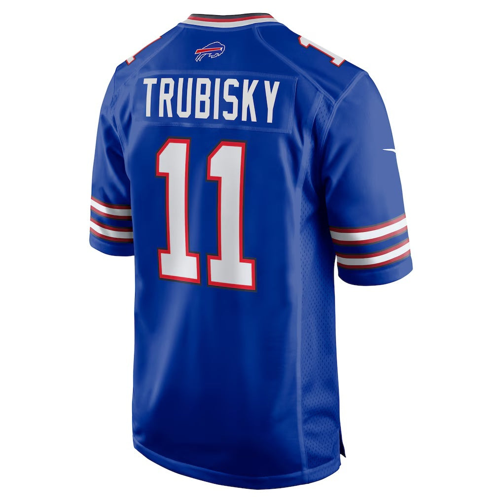 B.Bills #11 Mitchell Trubisky Royal Fedasgoge Game Jersey