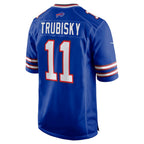 B.Bills #11 Mitchell Trubisky Royal Fedasgoge Game Jersey