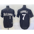 Arizona Diamondbacks #7 Corbin Carroll Black Fedasgoge 'Gothic Desert Fang Edition' Vapor Limited Stitched Jersey
