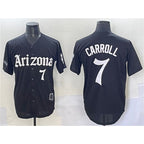 Arizona Diamondbacks #7 Corbin Carroll Black Fedasgoge 'Gothic Desert Fang Edition' Vapor Limited Stitched Jersey