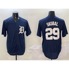 Detroit Tigers #29 Tarik Skubal Navy Fedasgoge Cool Base Stitched Jersey