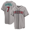 Arizona Diamondbacks #7 Corbin Carroll Gray Fedasgoge Road Replica Jersey