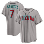 Arizona Diamondbacks #7 Corbin Carroll Gray Fedasgoge Road Replica Jersey