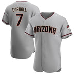 Arizona Diamondbacks #7 Corbin Carroll Player Gray Fedasgoge Road Limited Elite Home Game Stitched Jerseys