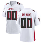 Custom A.Falcons White Fedasgoge Game Jersey