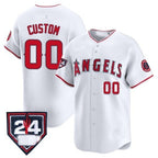 Custom Los Angeles Angels 2024 Spring Training Patch Vapor Premier Limited Jersey ¨C White Red Fedasgoge