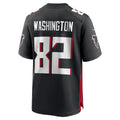 A.Falcons #82 Casey Washington Black Fedasgoge Team Game Jersey