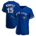 Toronto Blue Jays #15 Whit Merrifield Royal Fedasgoge Flex Base Stitched Jersey