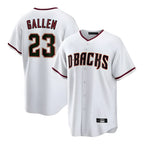 Arizona Diamondbacks #23 Zac Gallen Player White Fedasgoge Home Game Stitched Jerseys