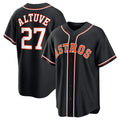 Houston Astros #27 Jose Altuve 2026 Black Fedasgoge Out Stitched Jersey