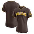San Diego Padres Brown Fedasgoge Road Vapor Premier Elite Patch Jersey